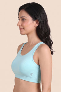 Zelocity Low Impact Quick Dry Sports Bra - Spun Sugar — thumbnail 4